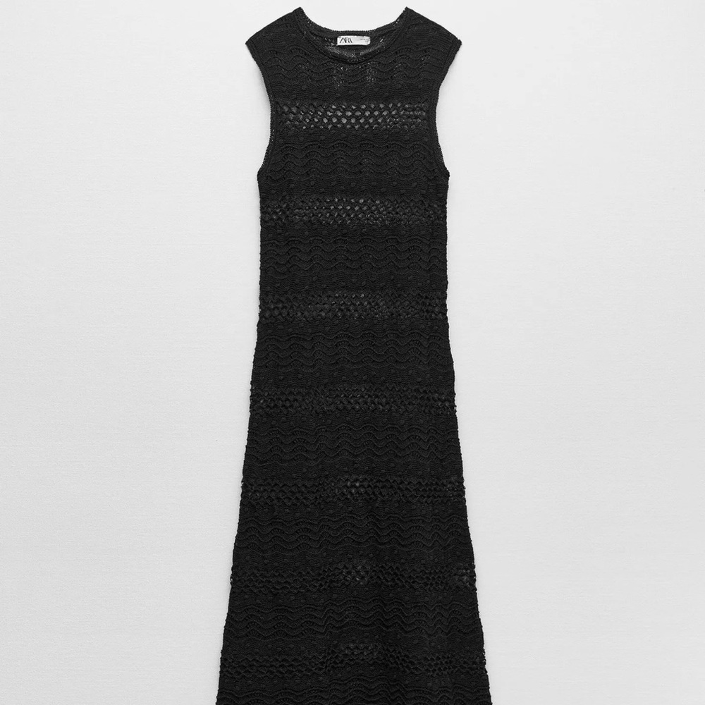 Zara Black Maxi Dress- new with tags-L